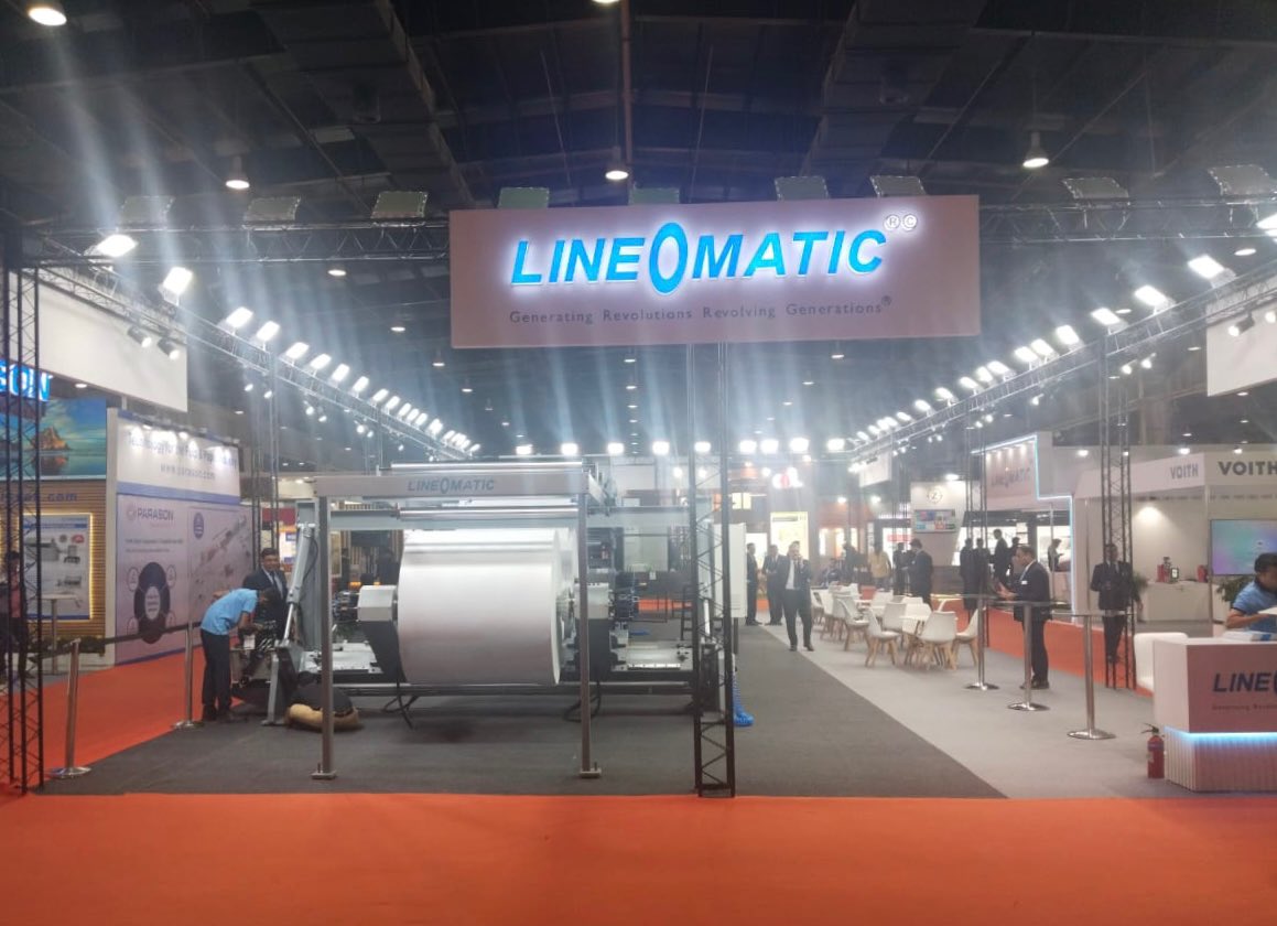 iamswadev's tweet image. First day at #Paperex
In this premier event, @lineomatic is showcasing the latest innovations in paper processing technology.

#lineomatic #paperconverting #sheeter