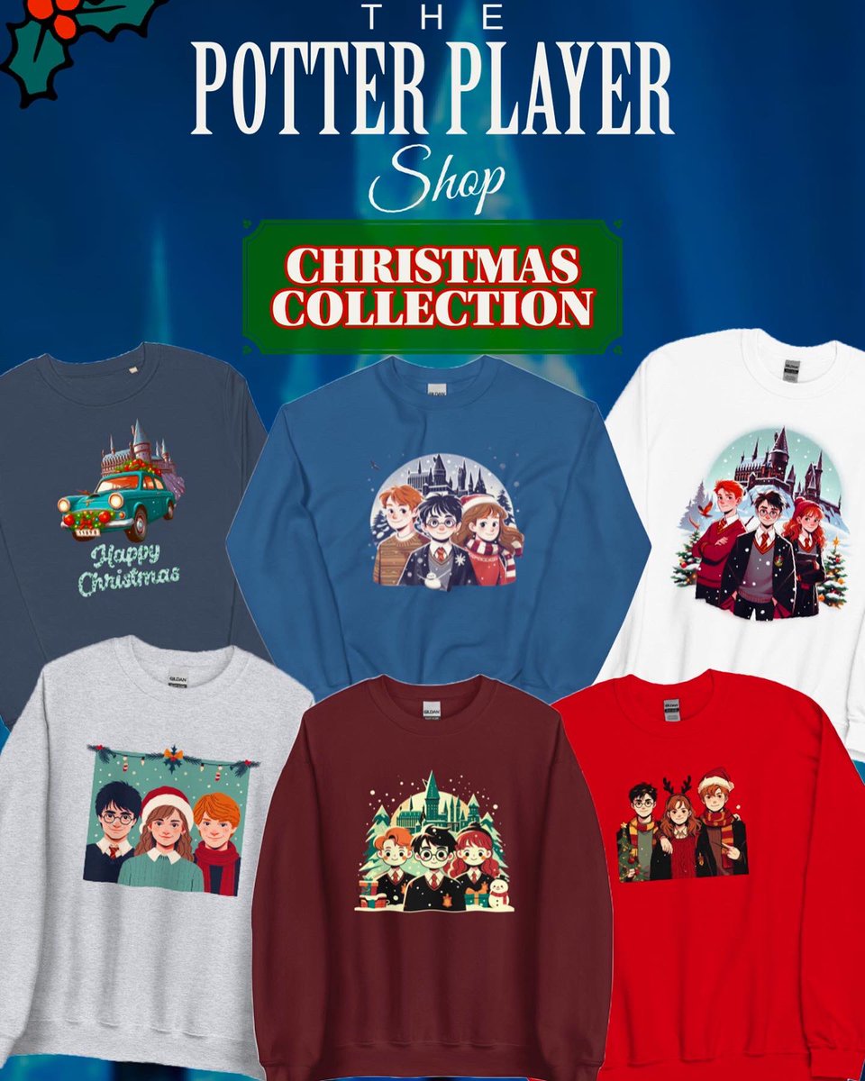 ThePotterPlayer's tweet photo. Check out my new Christmas Collection!⚡️ https://t.co/IBeAWuGB4v https://t.co/rGCpUWU0VP
