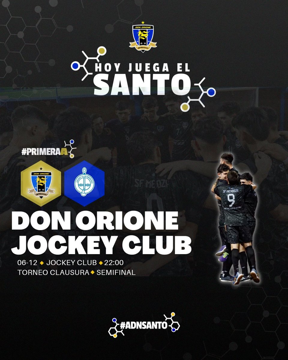 ◾️Primera A | Masculino 🏆

⚫️ HOY TODOS JUNTOS 💪🏼

🇪🇪 Don Orione visitará a Jockey  en la semifinal.
Desde las 22 horas,  El Santo buscará la clasificación a una nueva final. 

🔵 VENÍ Y ALENTÁ AL SANTO ⚫️

#ADNSanto #SFMendoza