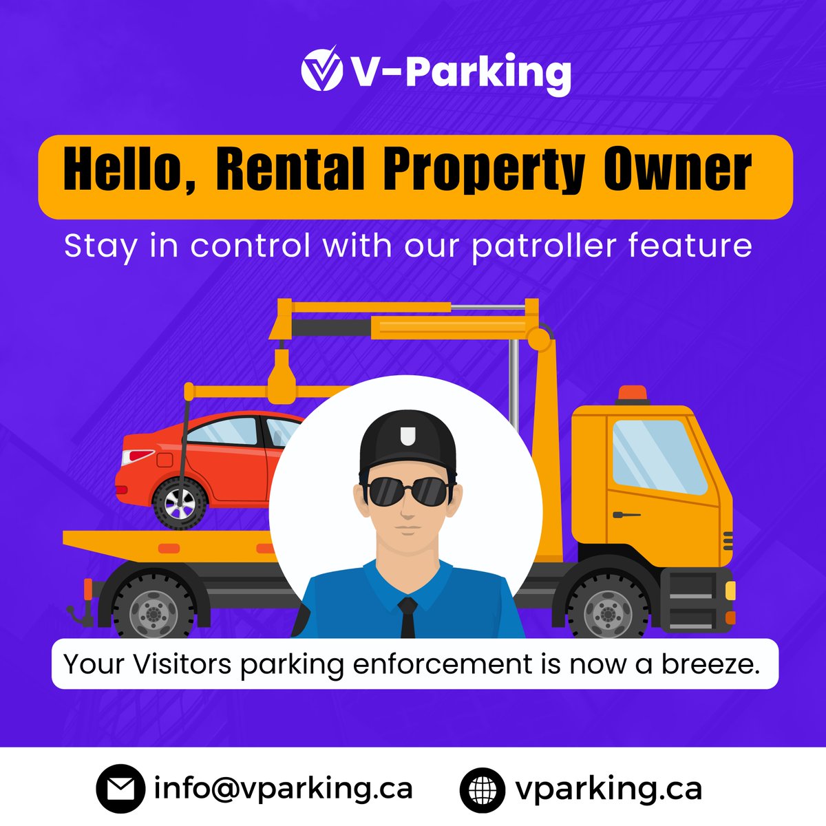 VParkingCanada's tweet photo. Maximize parking control! Our Patrollers Feature ensures real-time oversight of parking spaces. An ideal solution for property managers aiming for efficient parking management. #ParkingSolutions #RealTimeMonitoring #PropertyManagers https://t.co/Y5advRMb4a