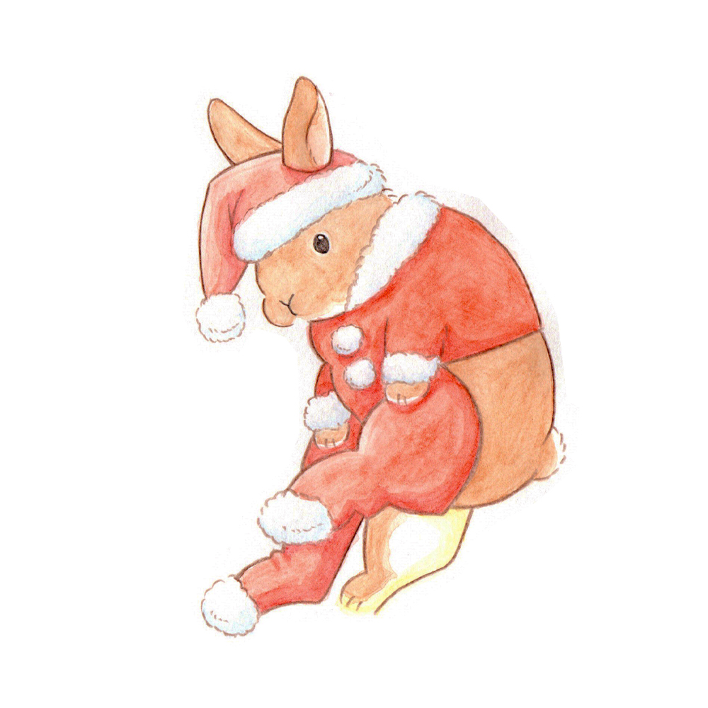 hat santa hat animal focus no humans white background rabbit simple background  illustration images