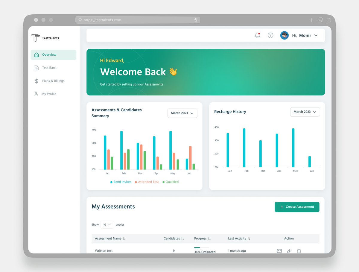 Candidate Assessment SaaS Platform

#Saas #forhad #uiuxdesign #startups