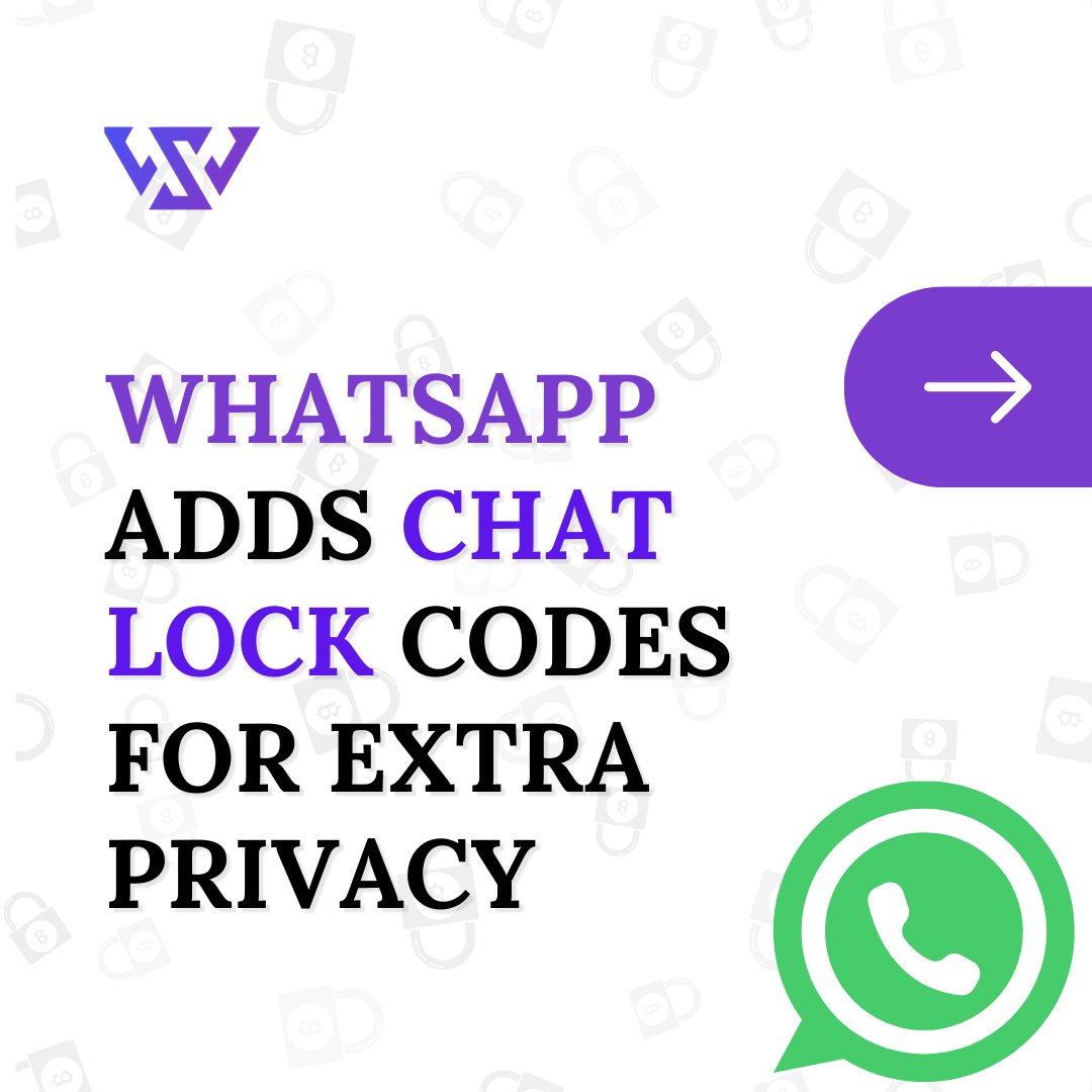 WebSevy's tweet image. 🔒 Exciting News!
WhatsApp just rolled out a fantastic feature – Chat Lock Codes!
Update now and experience the new level of privacy! 📲
#whatsapp #WhatsappChat #WhatsappChatLock #ChatLock #SecretCode #WhatsAppChannel #whatsappmarketing #whatsappprivacy #whatsappchallenge