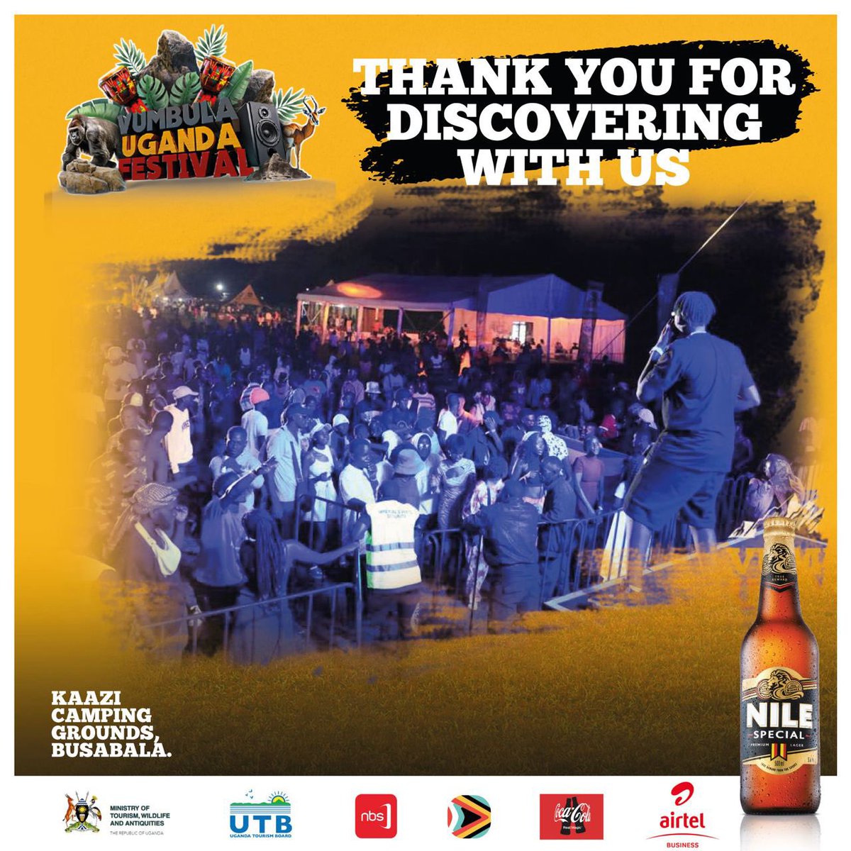 DemoRileyUg's tweet photo. Thank you for DISCOVERING THE PEARL with us! 

We appreciate y’all for turning up in huge numbers as we celebrate our beautiful country — Uganda! 

Till next time. 🇺🇬🚀

#VumbulaUgandaFestival https://t.co/ZbWxnUJxFz