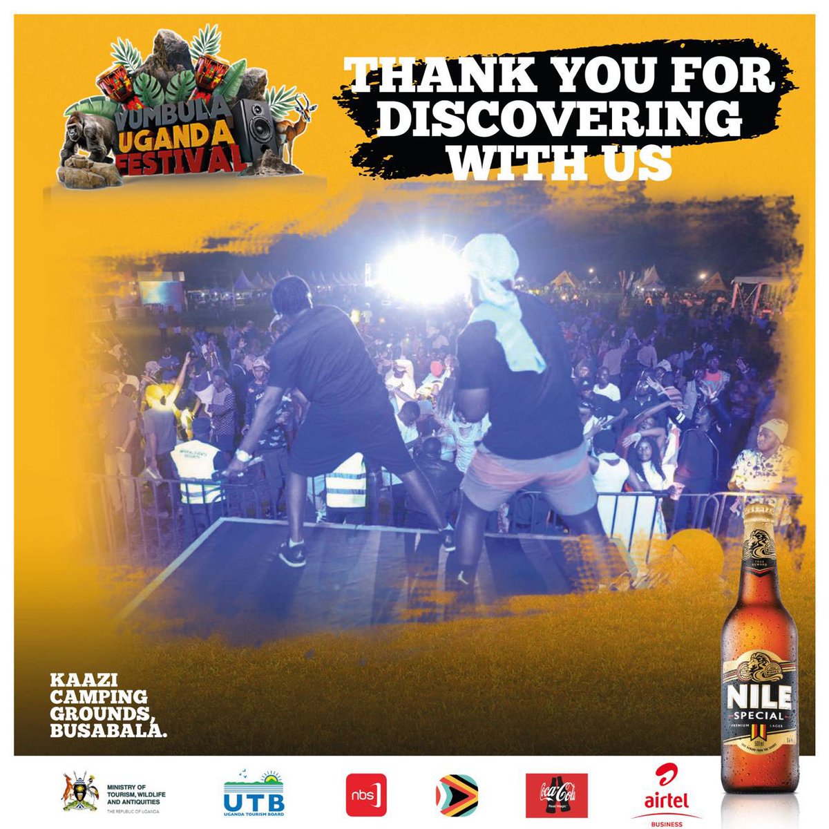 DemoRileyUg's tweet photo. Thank you for DISCOVERING THE PEARL with us! 

We appreciate y’all for turning up in huge numbers as we celebrate our beautiful country — Uganda! 

Till next time. 🇺🇬🚀

#VumbulaUgandaFestival https://t.co/ZbWxnUJxFz