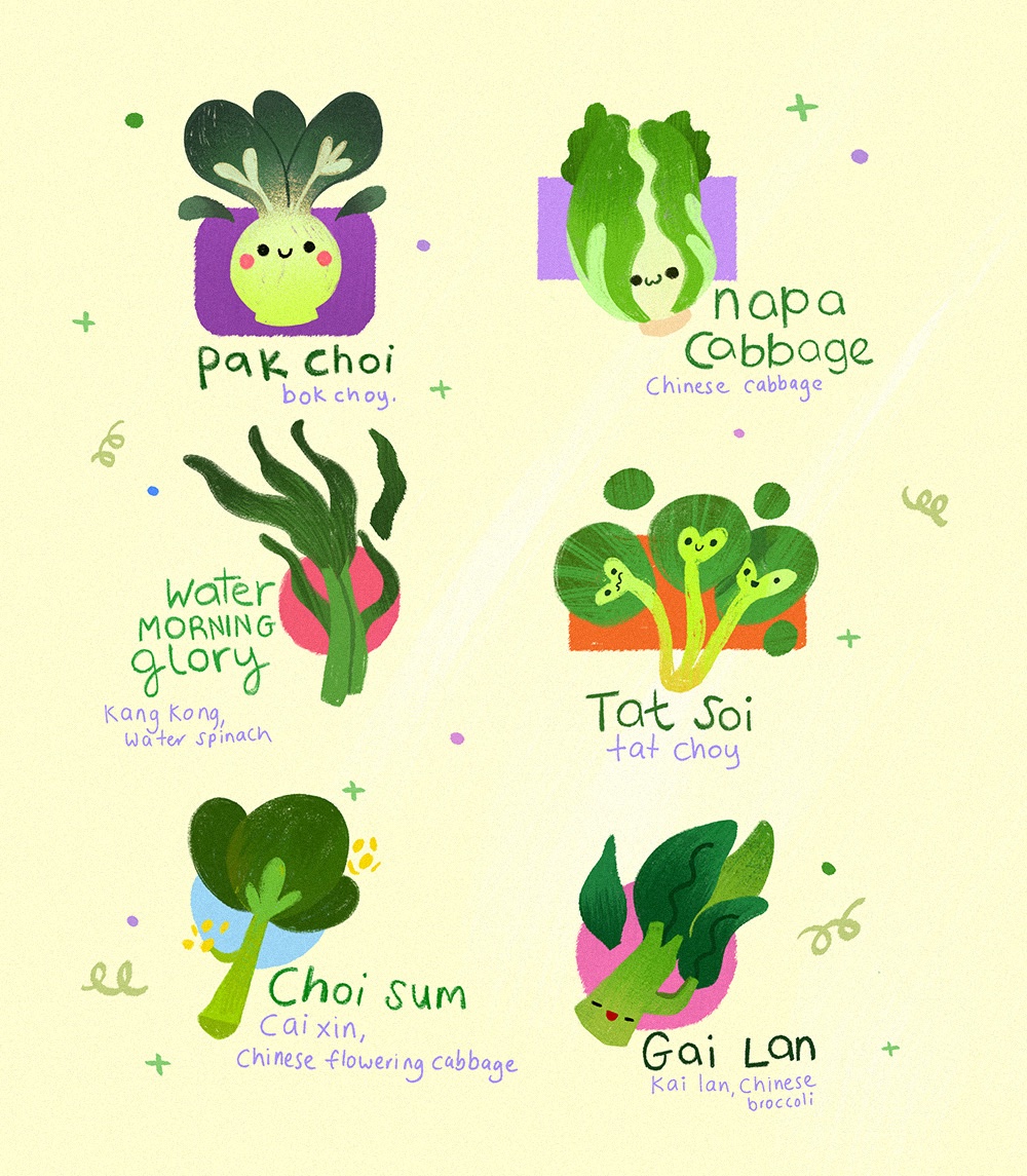 pikachoo's tweet photo. My favourite Asian vegetables and how to cook them. 🥬❤️🔥 https://t.co/sKJNrx7Yor