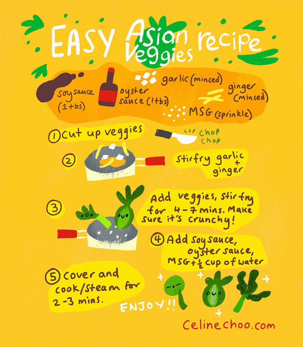 pikachoo's tweet photo. My favourite Asian vegetables and how to cook them. 🥬❤️🔥 https://t.co/sKJNrx7Yor