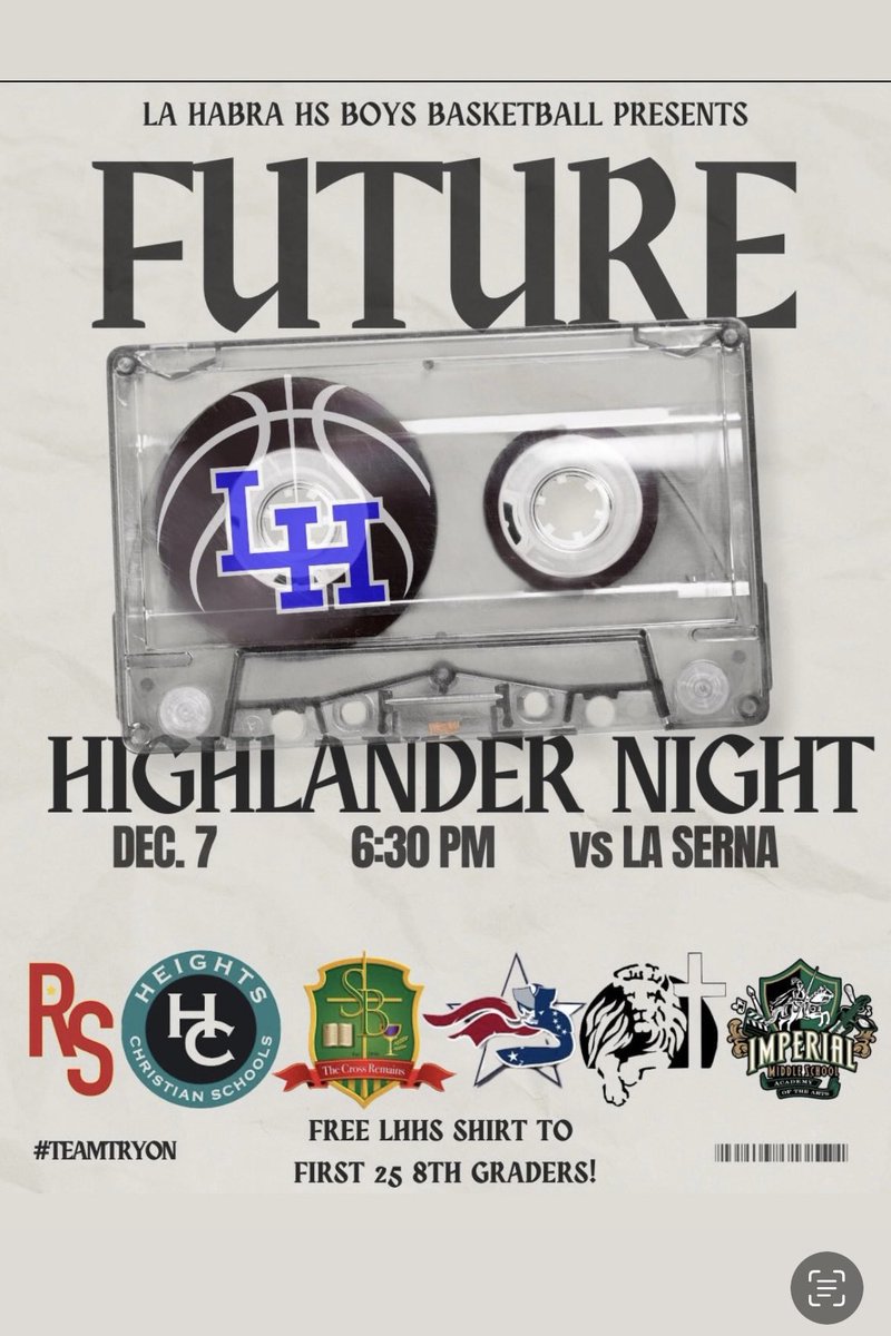 All middle schoolers are welcome!! Come out, take a tour, enjoy some hospitality, watch a good game!! @LaHabraHS @sonoraraiders #yourfuture