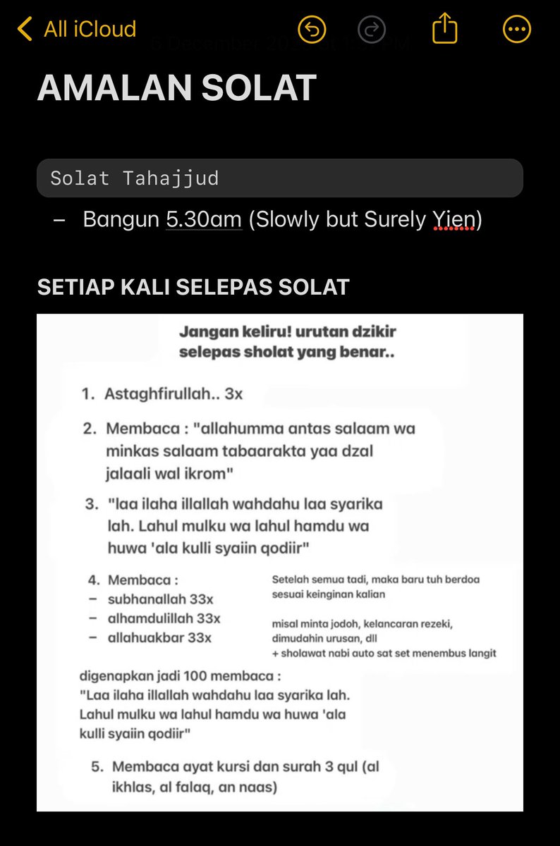 yiyieeen's tweet photo. something that i wanna improve and make practice for the rest of my life, insyaaAllah 🤍 https://t.co/z2YqarPTjO