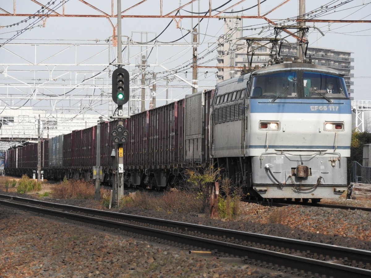 ２０２３／１２／０６

遅２０６３レ　 ＥＦ６６ １１７

守山〜栗東