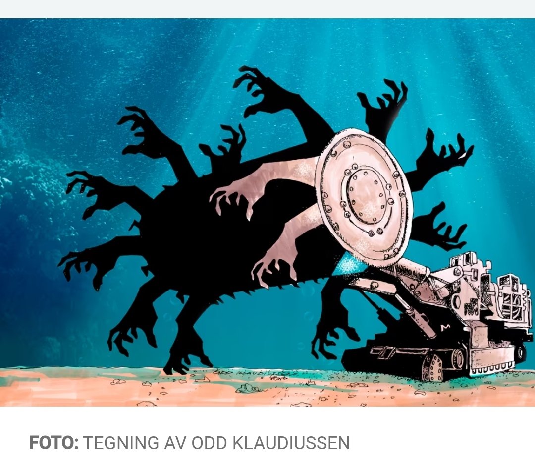 Norway, again. The nation always ready...to plunder the ocean. 'As if the ocean environment needs us to plunder it' is the impression left from yesterdays infamous press conference on opening for #seabedmining in Norway & Arctic. Egon Holstad comments