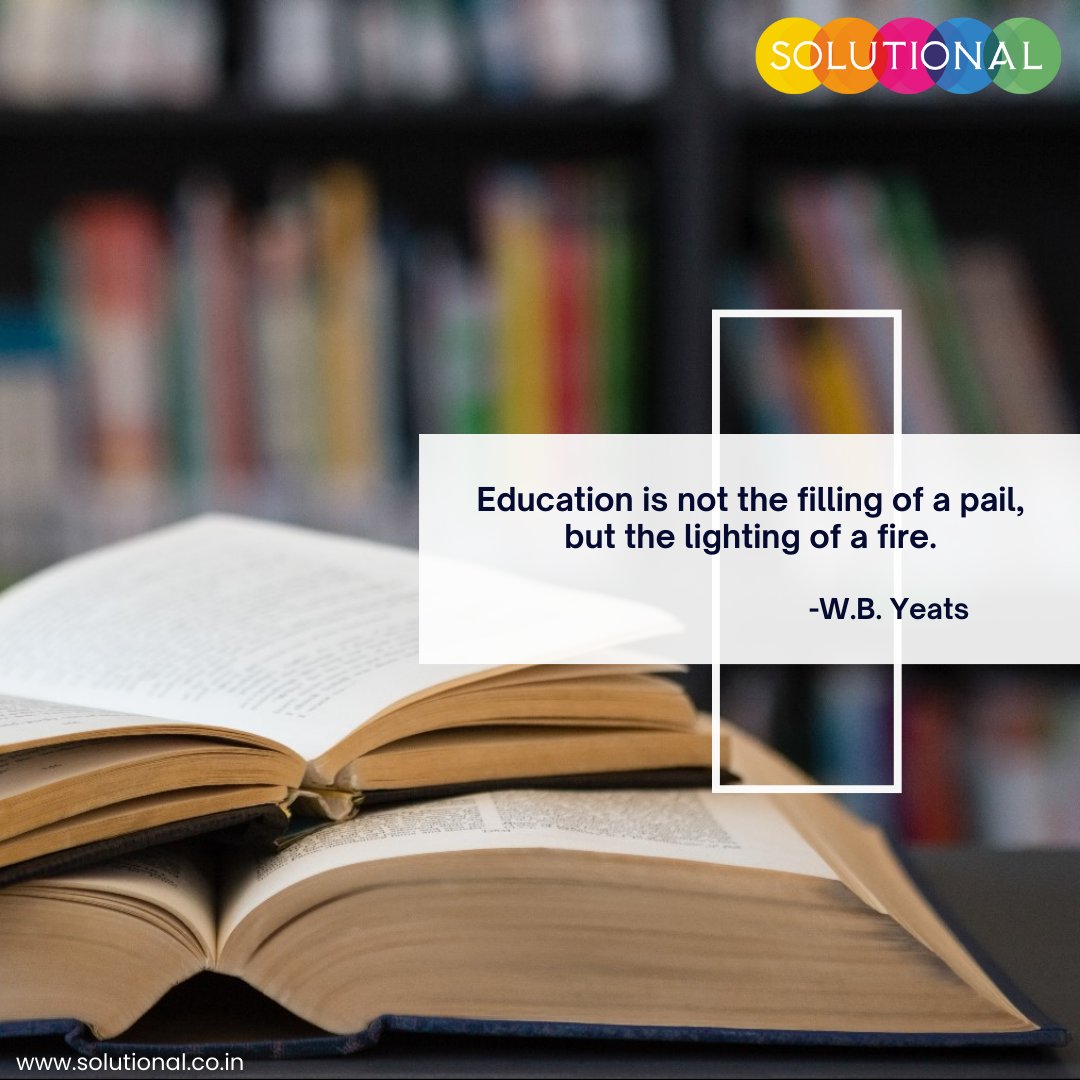 Education transcends mere fact accumulation; it involves igniting curiosity and passion. 

#IgniteCuriosity #PassionInLearning #LifelongLearning #DiscoverEducation #SparkIntellectualGrowth #Solutional #Leadself #KnowledgeisPower