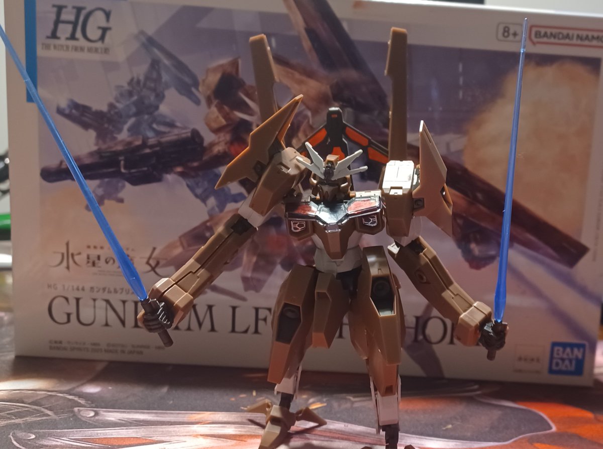 PetalsTearVT's tweet photo. Just realized I don't think I ever posted the finished build. I'll give it an 8 out of 10 because the right arm is so lose if I breathe on it, it falls off. But the back portion is really cool.  #gundam #gunpla #witchfr https://t.co/BnCaIo5abZ
