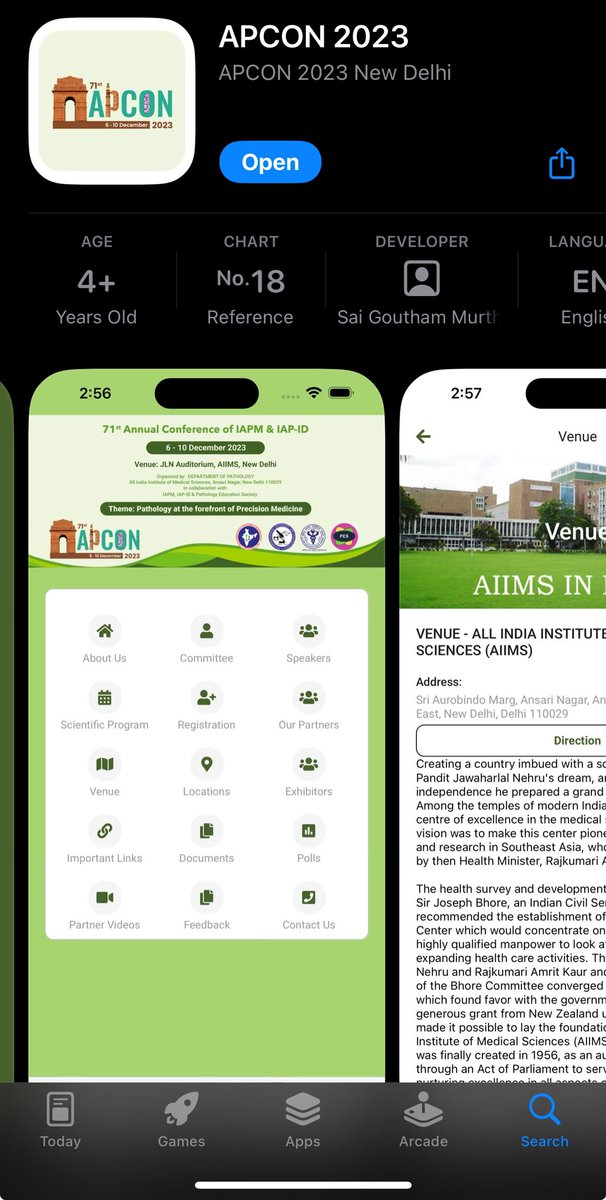 PathSupremacy's tweet image. #APCON2023 just launched their app for both Android and iOS users to help everybody navigate through this 4 day educational journey! 

@aiims_newdelhi 
#MedTwitter