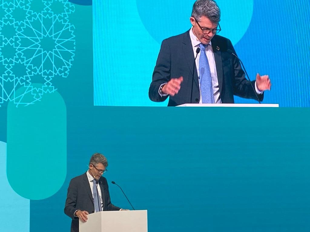 UNEP Finance Initiative (UNEP FI) (@unep_fi) on Twitter photo #COP28 <a href="/EricPUsher/">Eric Usher</a> opening #SFF: "For our members in banking and insurance, for @PRI_News members in the capital markets, these COPs are an opportunity to size up the scale of this challenge and for finance to play it’s value added role in driving the transition forward." #COP28 <a href="/EricPUsher/">Eric Usher</a> opening #SFF: "For our members in banking and insurance, for @PRI_News members in the capital markets, these COPs are an opportunity to size up the scale of this challenge and for finance to play it’s value added role in driving the transition forward."
