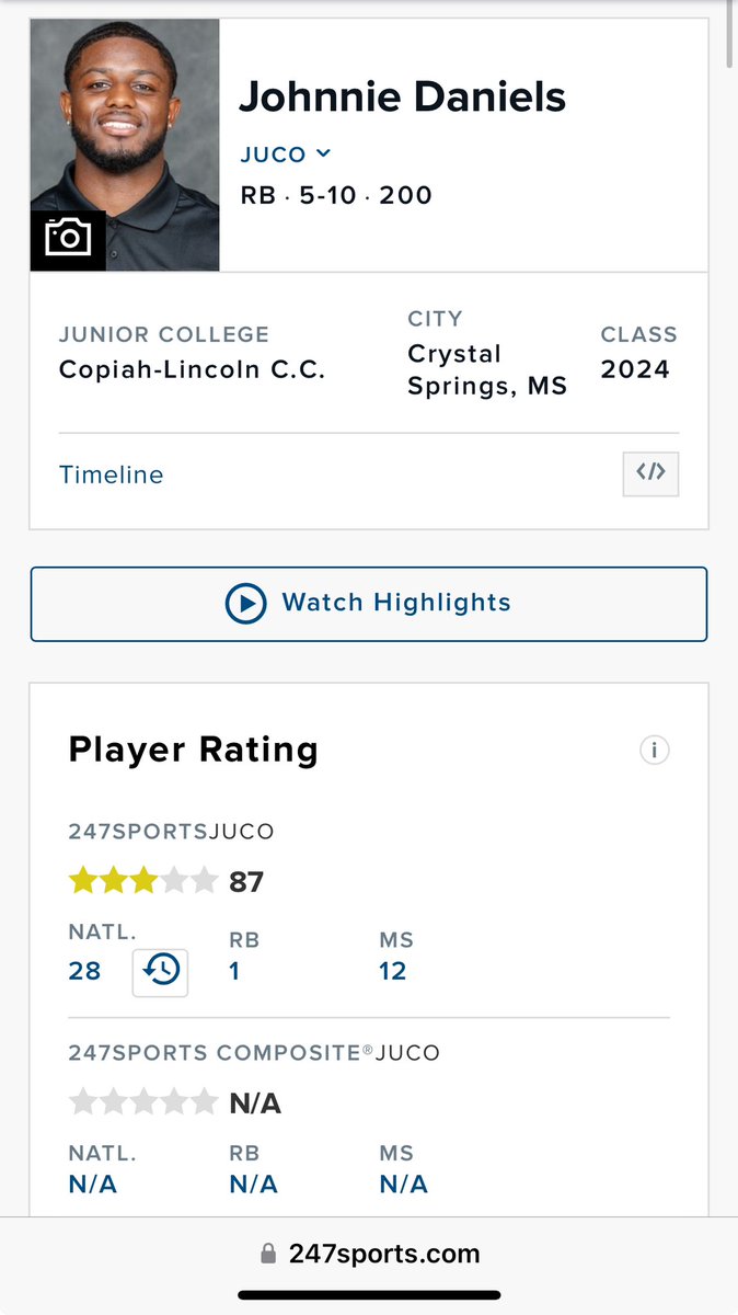 I am blessed to say I am the #1 RUNNING BACK in JUCO‼️