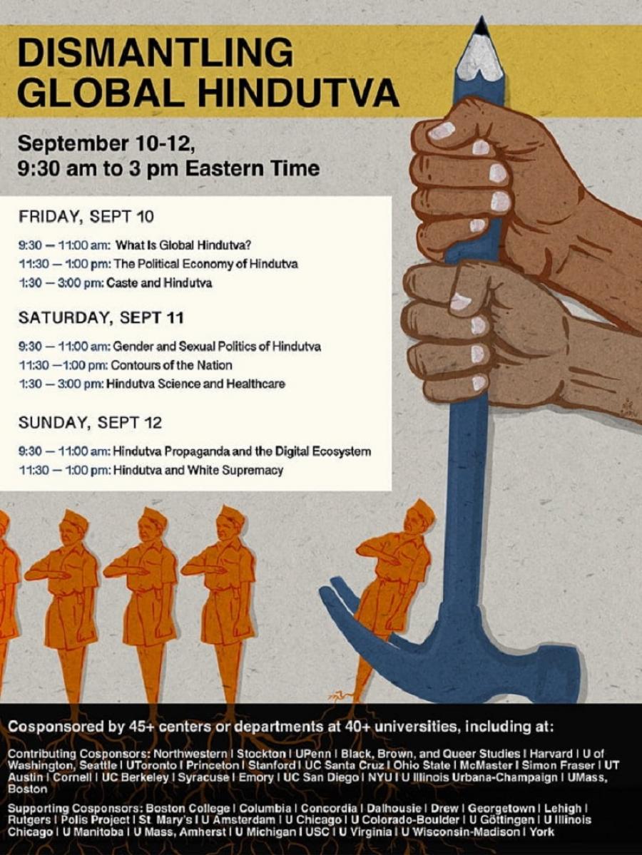 total_woke_'s tweet photo. These universities organise conferences that call for the genocide of Hindus too. They use clever word play to avoid directly saying it but still say it enough for all participants to understand what is being discussed.

These Qatar and China funded hell holes teach our brightest (and also leftists).