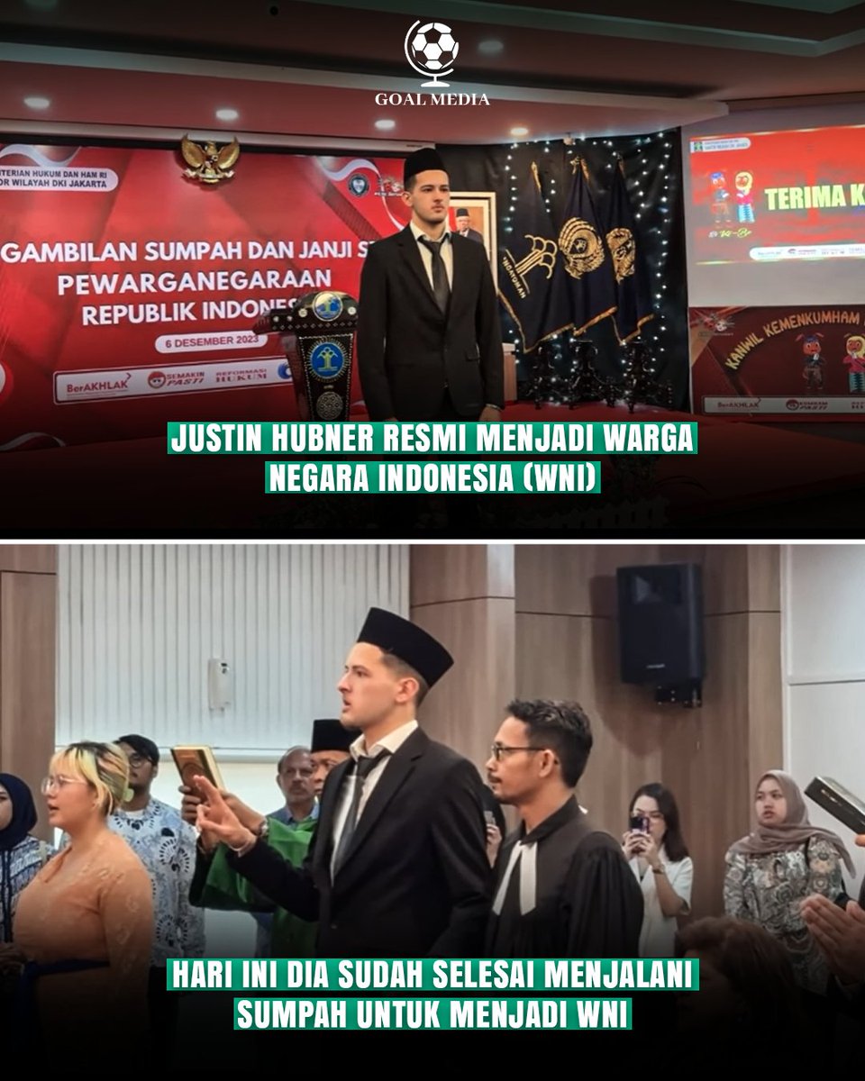 Justin Hubner melakukan sumpah warga negara pada hari ini.
Bek tengah Wolverhampton menjadi pemain kedua dari Liga Inggris yang akan membela Tim Nasional Indonesia.

Garis keturunan Indonesia dari Neneknya yang berasal dari Bandung