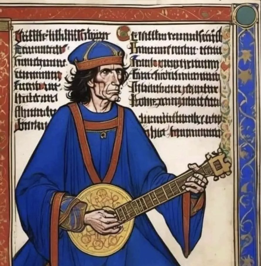 Erste bekannte Darstellung von Keith Richards entdeckt.