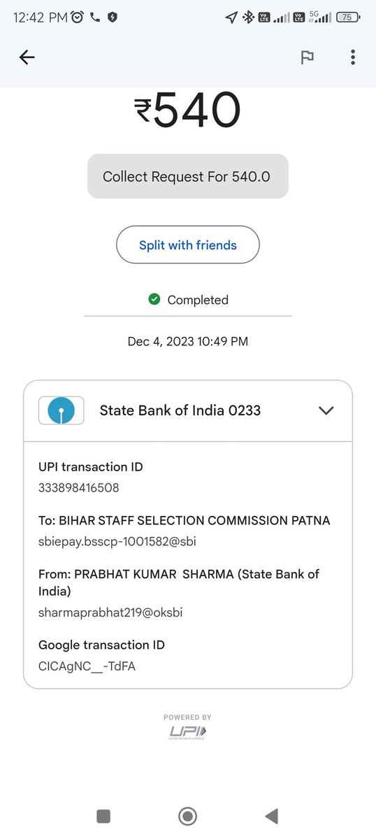 Prabhat99185683's tweet photo. Dear sir @yadavtejashwi @TejYadav14 @NitishKumar @The_BSSC मैंने अपना form fill किया 04.12.2023 को और payment भी किया sbiepay से मेरे account से पैसा भी कट गया लेकिन अभी तक payment status नही clear हुआ अभी भी दुबारा payment करने के लिए option आ रहा है कृप्या कर इसे check किया जाय https://t.co/Eq7n93G7pT
