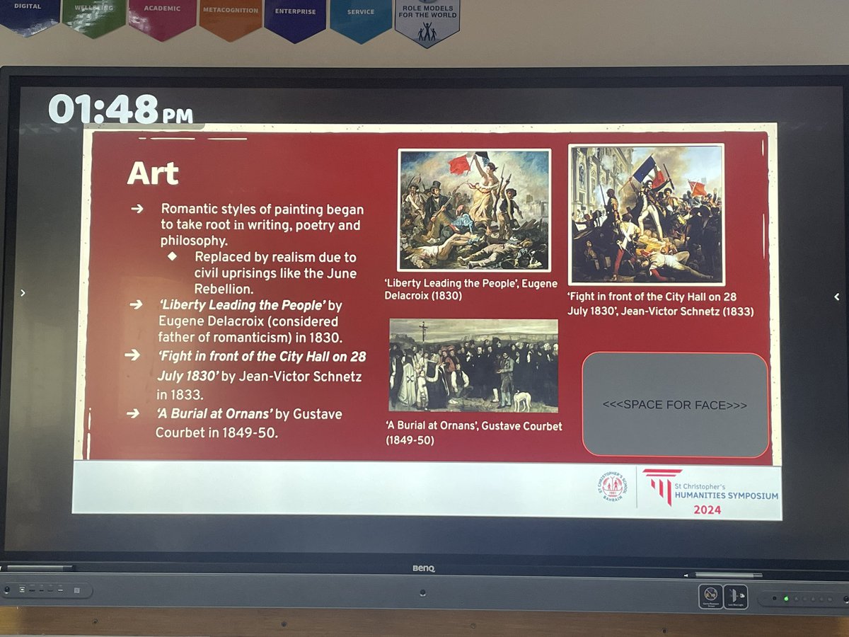 Our Humanities Symposium 2024 is now really beginning to take shape! We have some awesome presentations lined up, like this one on the July Rebellion of 1832! 👏 #StChrisHistory #StChrisSenior #StChrisSixth
