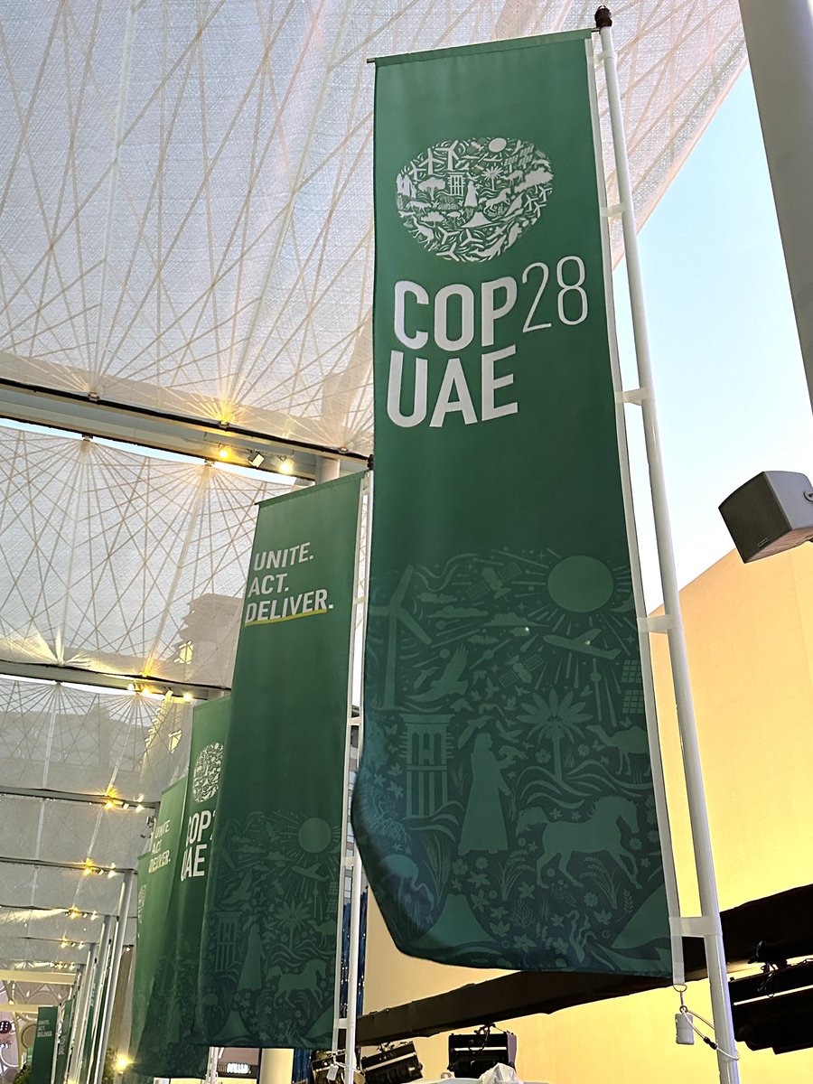 Calmness for a change. Early morning at the <a href="/expocitydubai/">Expo City Dubai</a>  #COP28  so early even the date hasn’t changed to the current one 😊
