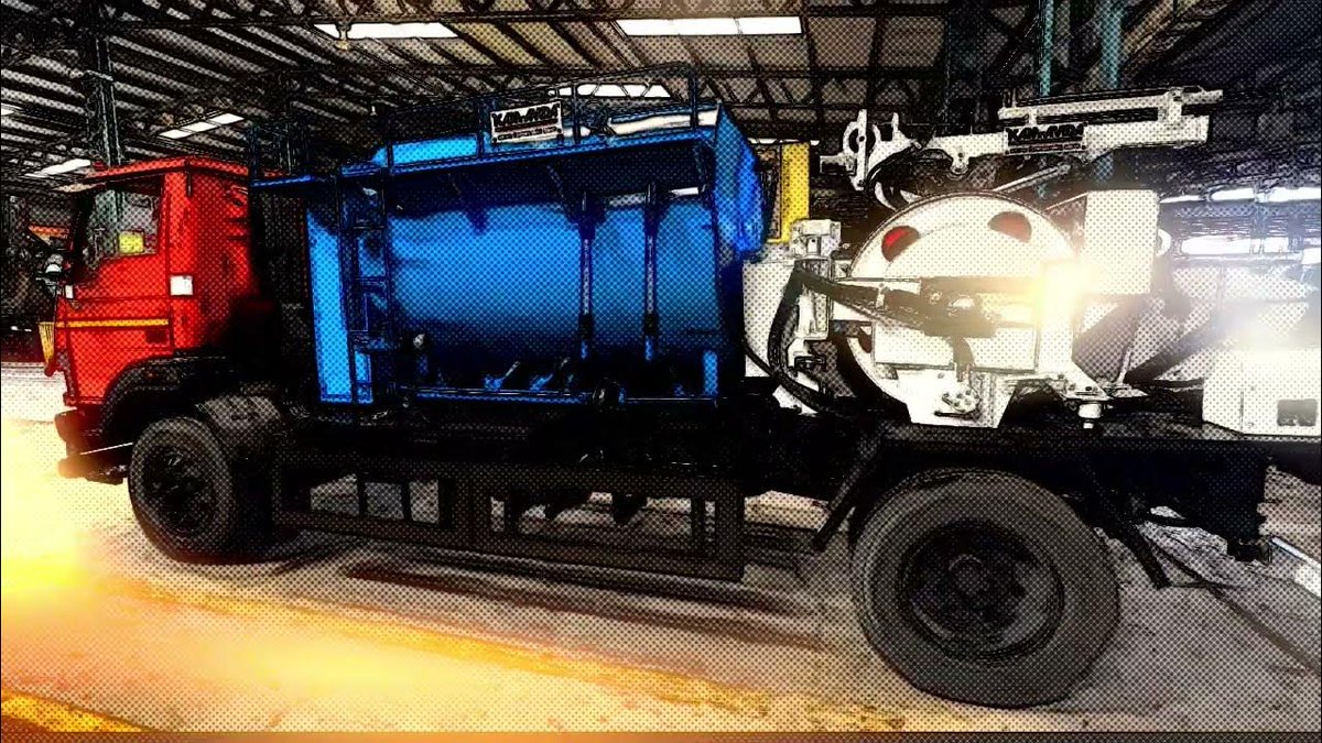 Proudly presenting!!
Kamjet RGI is India's first Chassis mounted sewer jetting machine with waste water re-cycling facility, a grab for mechanical hole desilting &amp; CCTV Inspection. 
#Gearuptoclearup #MakeinIndia #Kamavida

youtube.com/watch?v=c7HDWt…