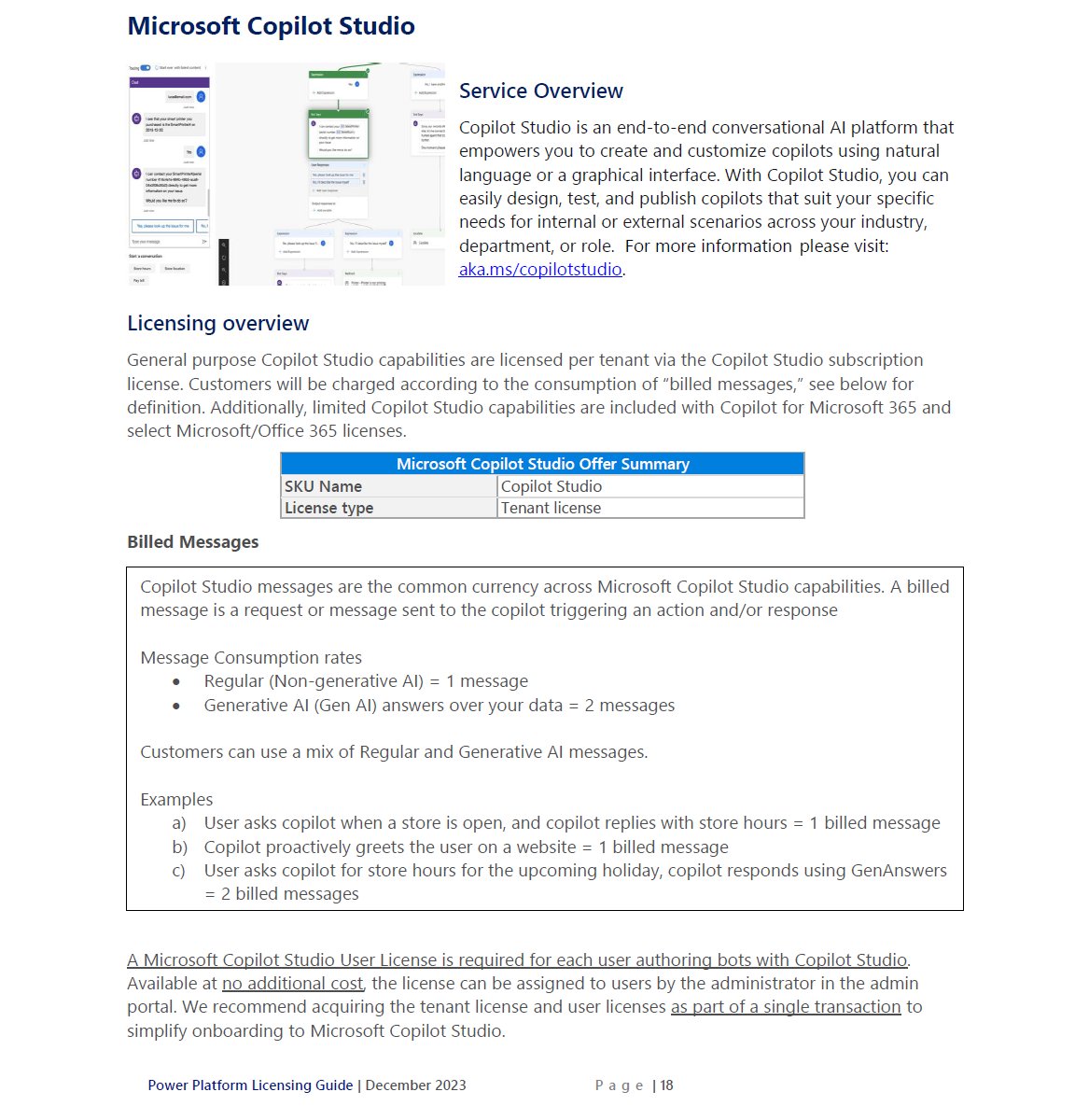flali_world's tweet image. Power Platform のライセンスガイドの最新版に、 #MicrosoftCopilotStudio について記載がある！
#CopilotStudio #PowerPlatform