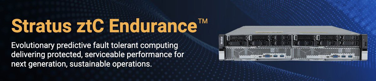 obsidianza's tweet image. Seven nines availability for critical applications: Built-in computing fault tolerance delivers 99.99999% availability to run critical applications.
Contact us now. obsidian.co.za/contact/
#stratus #ztCEndurance #edgetechnology #edgedevice #hardware #zerotouch