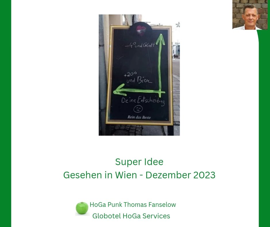 HoGaPunk's tweet photo. Gute Idee.

Man muss das Rad ja nicht neu erfinden.

#idee #hogapunk #wien #gastromarketing https://t.co/BAuviUTZd2
