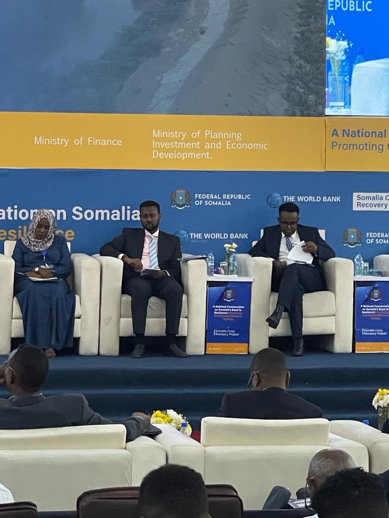 Day 2: A National Conversation on Somalia's road to resilience. @SCRPSomalia @Worldbank @WorldVisionUK @DRC_ngo @ACFsomaliaCD @WVSomalia @MoF_Somalia @MOPIED_Somalia #somalirecovery #kabasho #somaliar2r