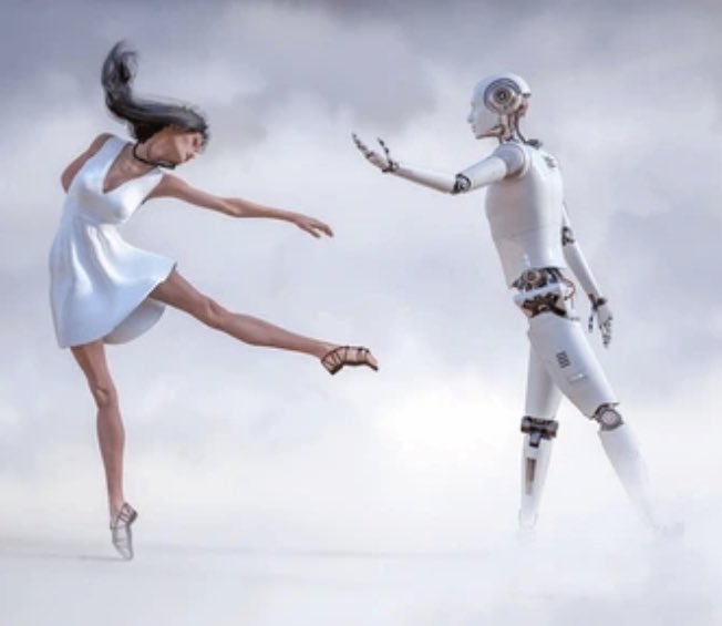 AI won't replace humans. Just as we lead our dance partner, our interaction with AI should reflect the dynamics that exist between a leader and a follower. If we adopt this approach, AI will work with us. #HumanAIHarmony #HumanCenteredAI #EthicalAI