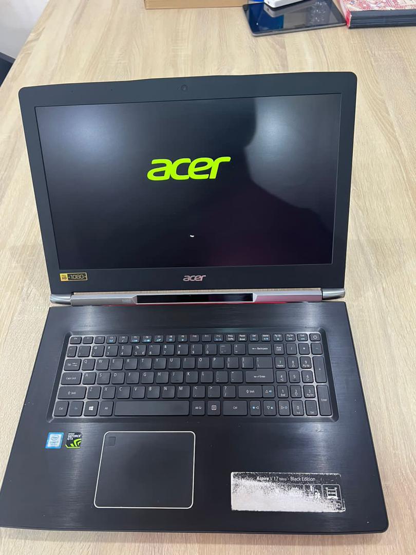 include_joe's tweet image. UK 🇬🇧 FAIRLY USED
ACER ASPIRE V17 NITRO BLACK EDITION 
INTEL  CORE i7
7th generation
16Gb ram
256GB SSD DRIVE + 1 TB HDD 
keyboard light 
6GB DEDICATED NVIDIA GFORCE GRAPHICS CARD GTX 1060 
17 inches 
GHC 7,800 CEDIS
#GH laptops &amp;amp;Televisions #Endof year2023 #promo #@EVERYONE