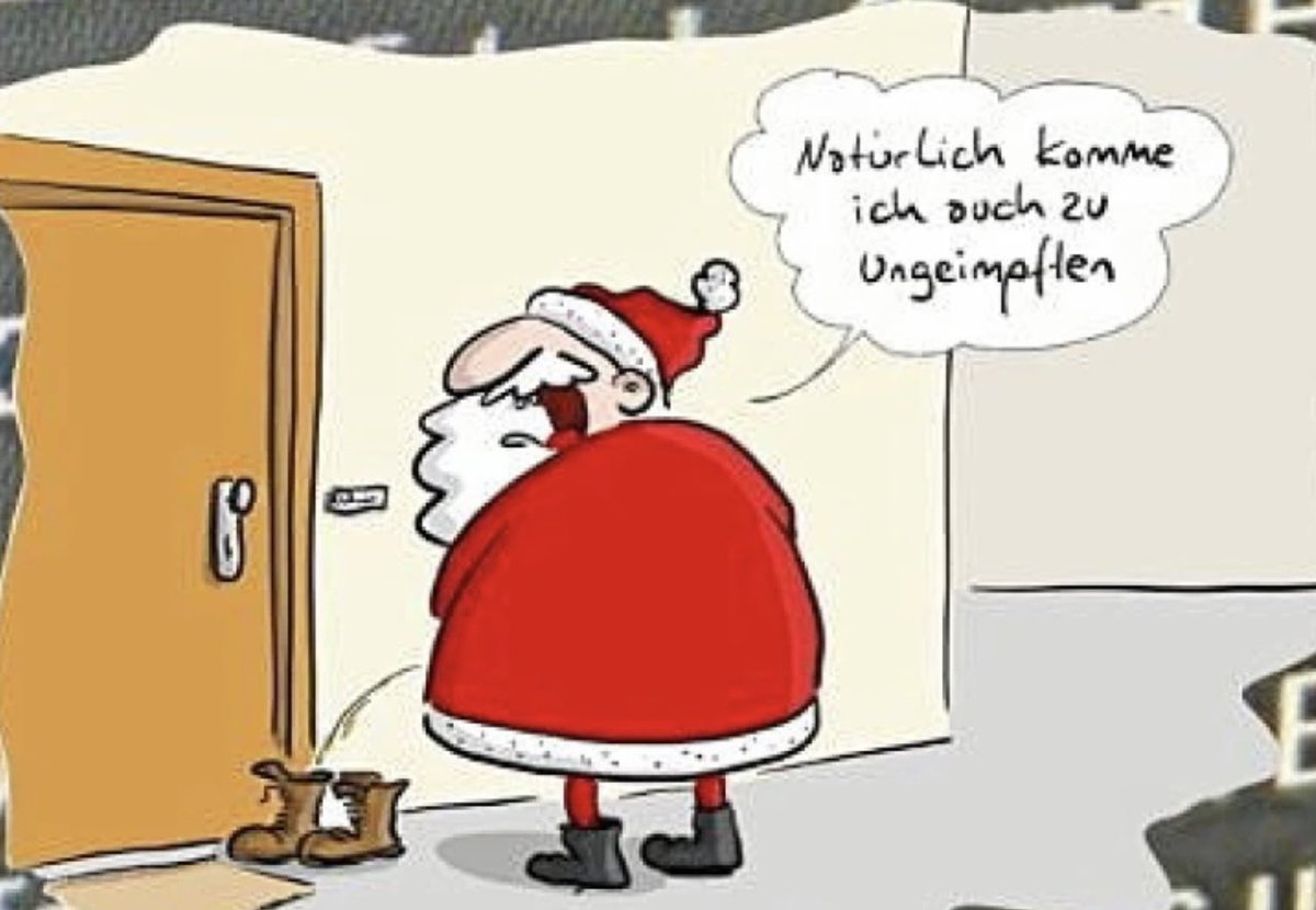 6.12.2021
Der Karikaturist der Braunschweiger Zeitung lässt den Nikolaus in die Stiefel der Ungeimpften urinieren. #RichtigErinnern