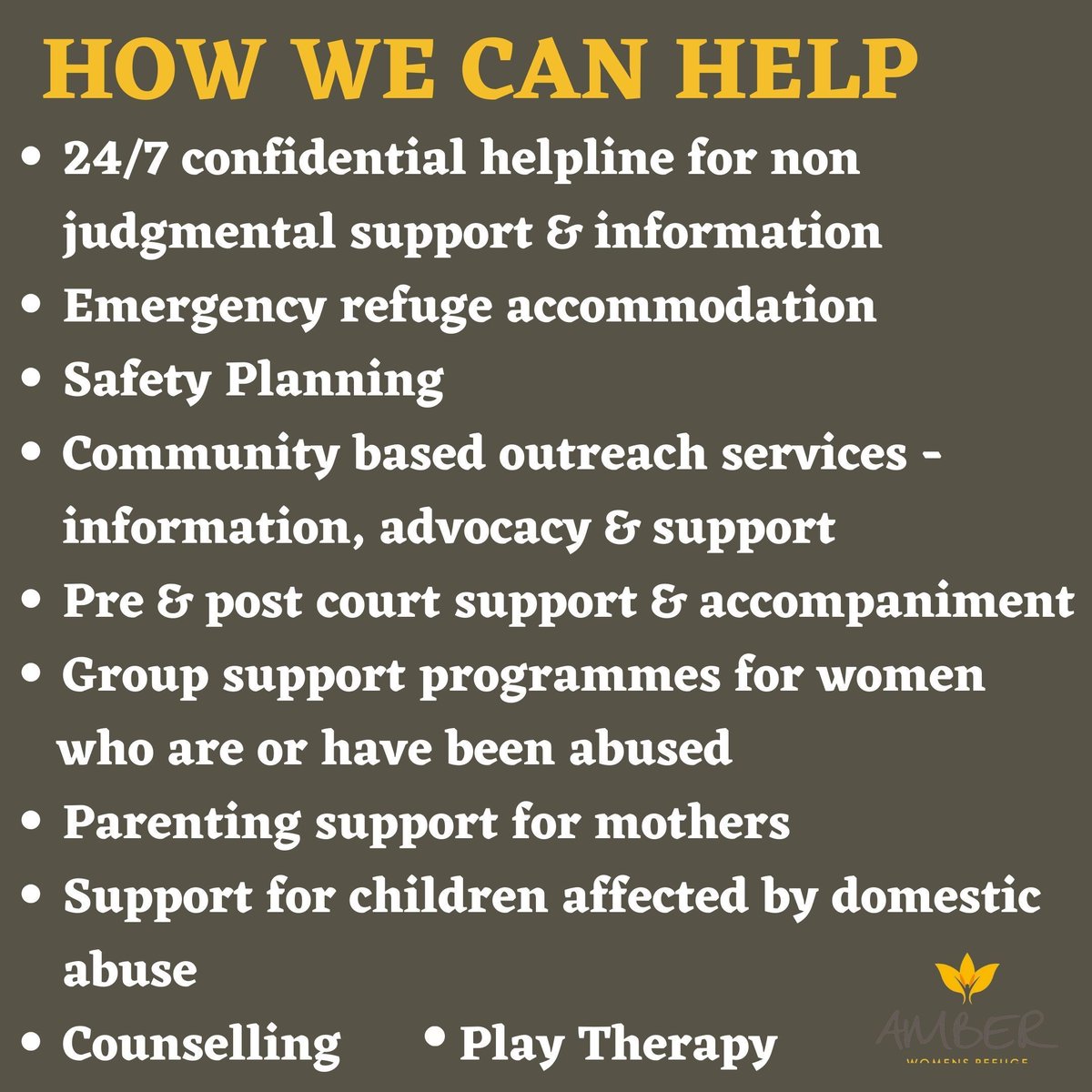 YES. You do not have to be experiencing physical abuse to access our support. 

DOMESTIC ABUSE IS NOT JUST PHYSICAL.

#emotionalabuse #coercivecontrol #financialabuse #sexualabuse #digitalabuse #postseperationabuse #domesticabuse #datingabuse #inimatepartnerabuse