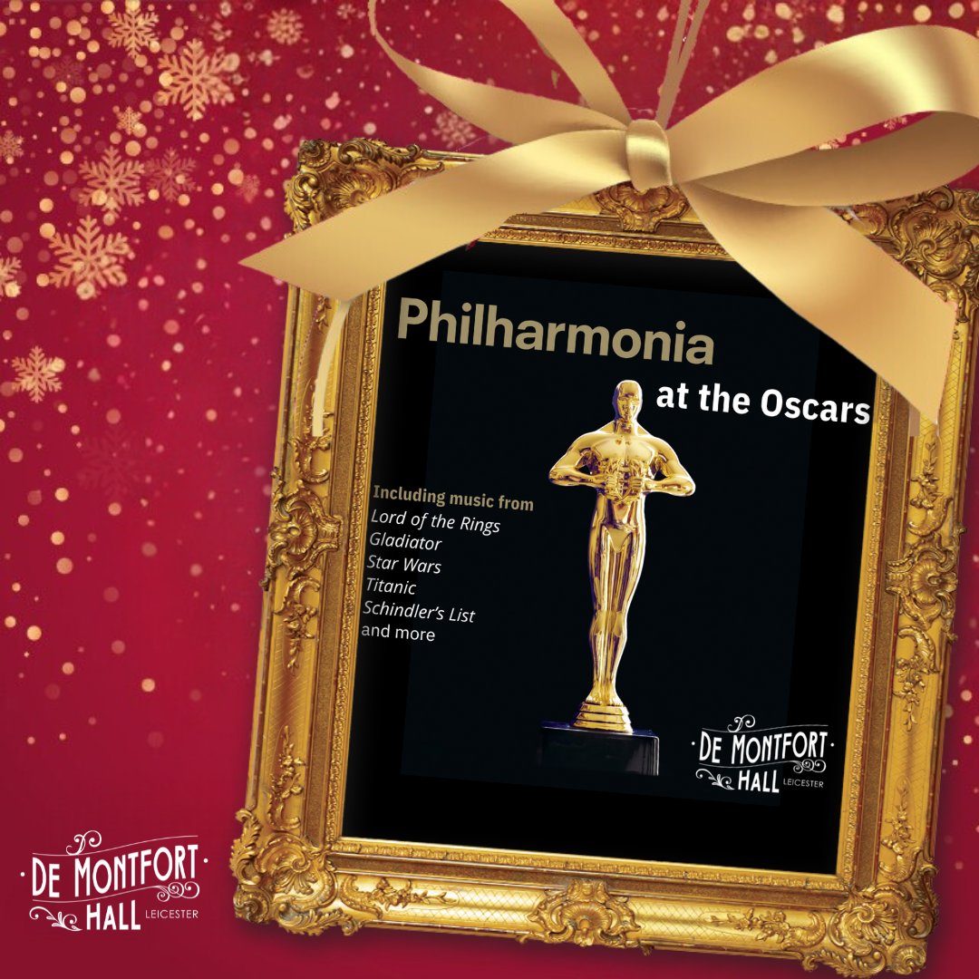 demontforthall's tweet photo. 🎁 Day 6 of our #DMHAdvent Calendar #giveaway 🎁
We are halfway through our giveaway &amp; today's pair of tickets are for another fantastic show. The world-renowned Philharmonia present At The Oscars 🎻📽
To enter:
⭐Like this post &amp; @ a friend below
 You have until 7pm tonight  ⏰ https://t.co/21d85GRnsg