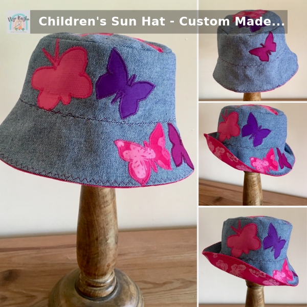 😍 Children's Sun Hat - Custom Made To Order 😍 starting at £22.00 Shop now 👉👉 shortlink.store/frlodczwfgaq #tweeturbiz #flockBN #Atsocialmedia #handmade #FBNpromo