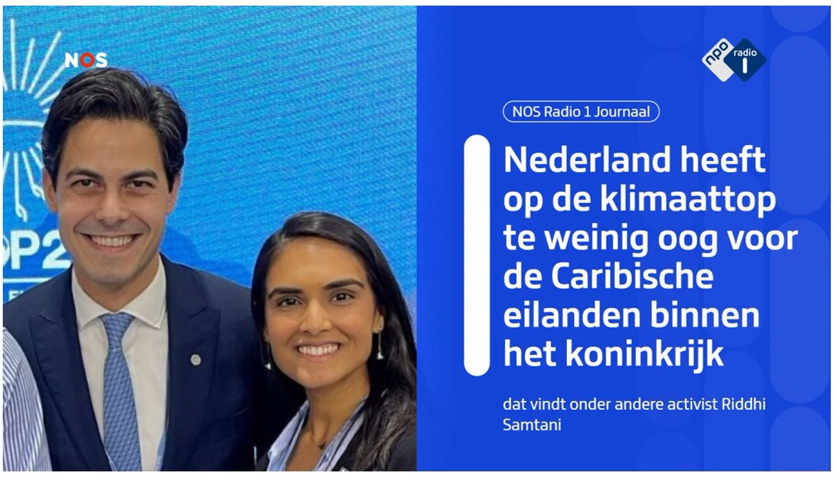 Net een korte reflectie mogen geven op @NPORadio1/ @NOSRadio1 over de aandacht die activisten op #COP28 vragen voor de ABC SSS eilanden. Terug te luisteren via: tinyurl.com/bdhk4pnz

Vanmiddag het Koninkrijkscongres @nieuwspoort
#climatechange #lossanddamage #hurricaneIrma