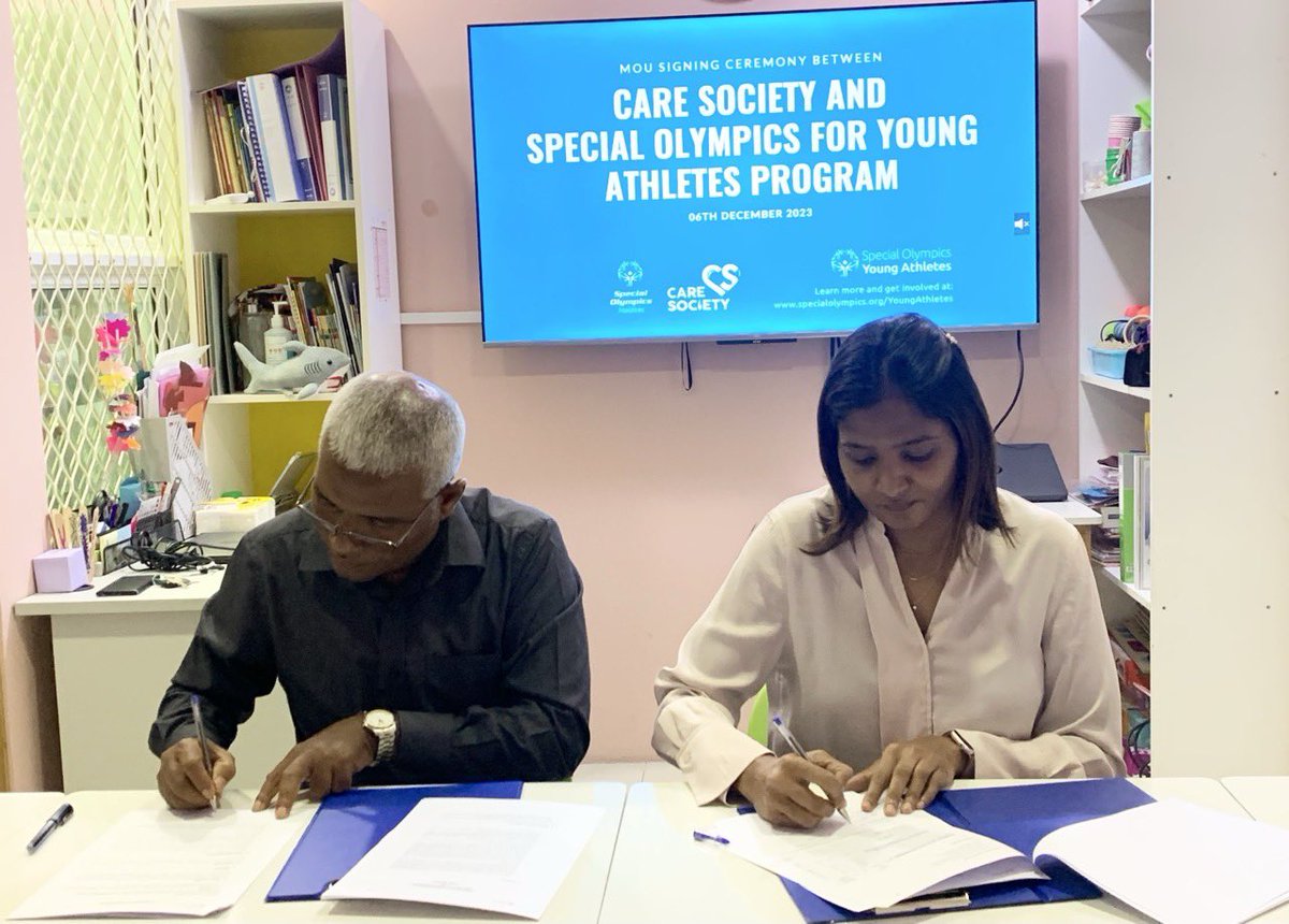 Empowering young athletes with the spirit of inclusion! 🌟 
Excited to announce the MOU between Care Society and Special Olympics for the Young Athletes Program. Together, we're creating a world where every child, regardless of ability, can thrive and shine. 🏅 
 #YoungAthletes