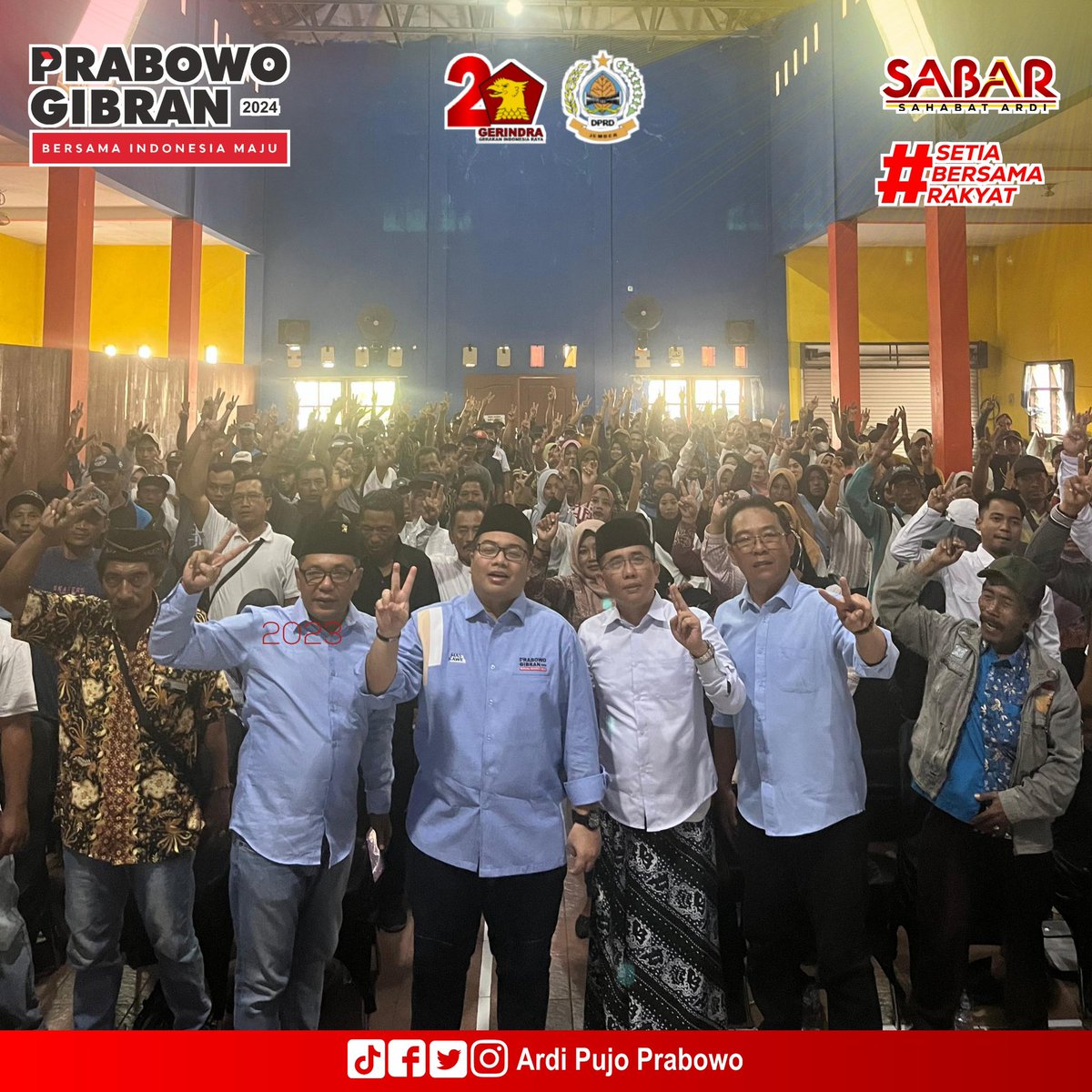 ardipprabowo08's tweet photo. Konsolidasi Tim Juang Prabowo-Gibran satu putaran https://t.co/bwn2IRA4ku