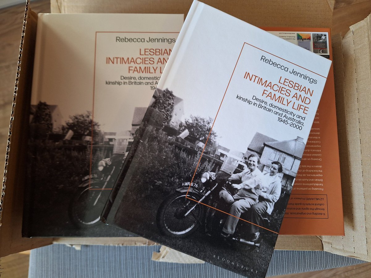 Very excited to receive a box of shiny new books in the post this morning. My new monograph, 'Lesbian Intimacies and Family Life: Desire, Domesticity and Kinship in Britain and Australia, 1945-2000' has finally made its way out into the world!