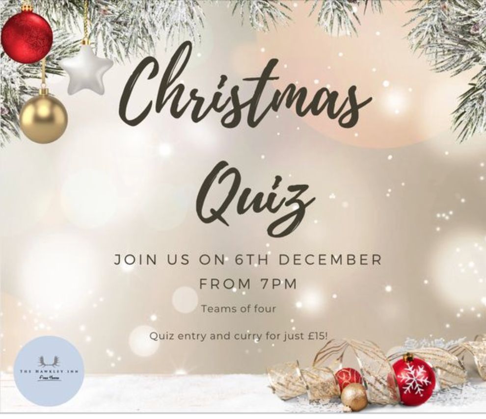 It's time to get festive with us and join us tonight for our Christmas Quiz Night... put your knowledge to the test with us 🎄
 #bestfood #hampshirepubs #bestpubs #staycation #bar #christmasmenu #lovefood #locallysourced #countrypubs #drinks #pubfood #lisspubs