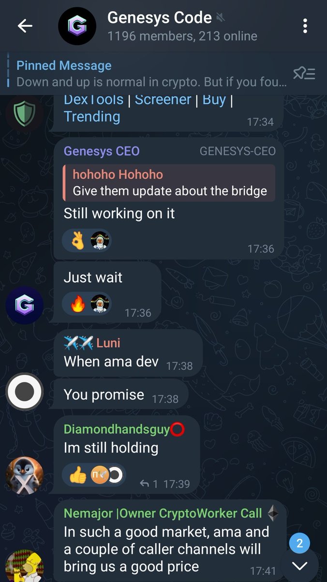 rgr_park's tweet photo. Daily reminder that @GenesysCode #GENESYSCODE is a scam

More &amp; more noobs slowly starting to doubt the legitimacy of thisbl scam

Dev expertly keeps delaying things  butseveral days after mainnet, it's hard to hide the fact there's no token swap planned cuz everything is fake https://t.co/1xIh6x33lD