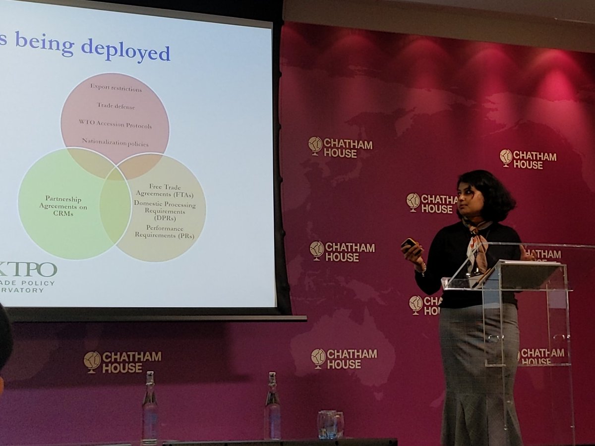 NTamberi's tweet photo. @SunayanaSasmal kicks off the @uk_tpo annual conference at @ChathamHouse talking about critical raw materials. How do we get from competition to collaboration? https://t.co/s9hEh3zkfl
