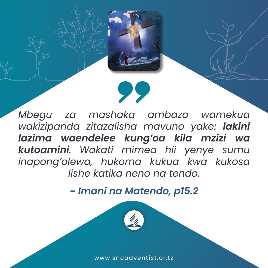 sncadventist's tweet photo. "Nafsi lazima iwe na mimea mizuri ya thamani ya imani na upendo iliyopandikizwa na kutunzwa kwenye udongo wa moyo.

Uwe na wakati mwema siku ya leo. https://t.co/LxImh12BWa