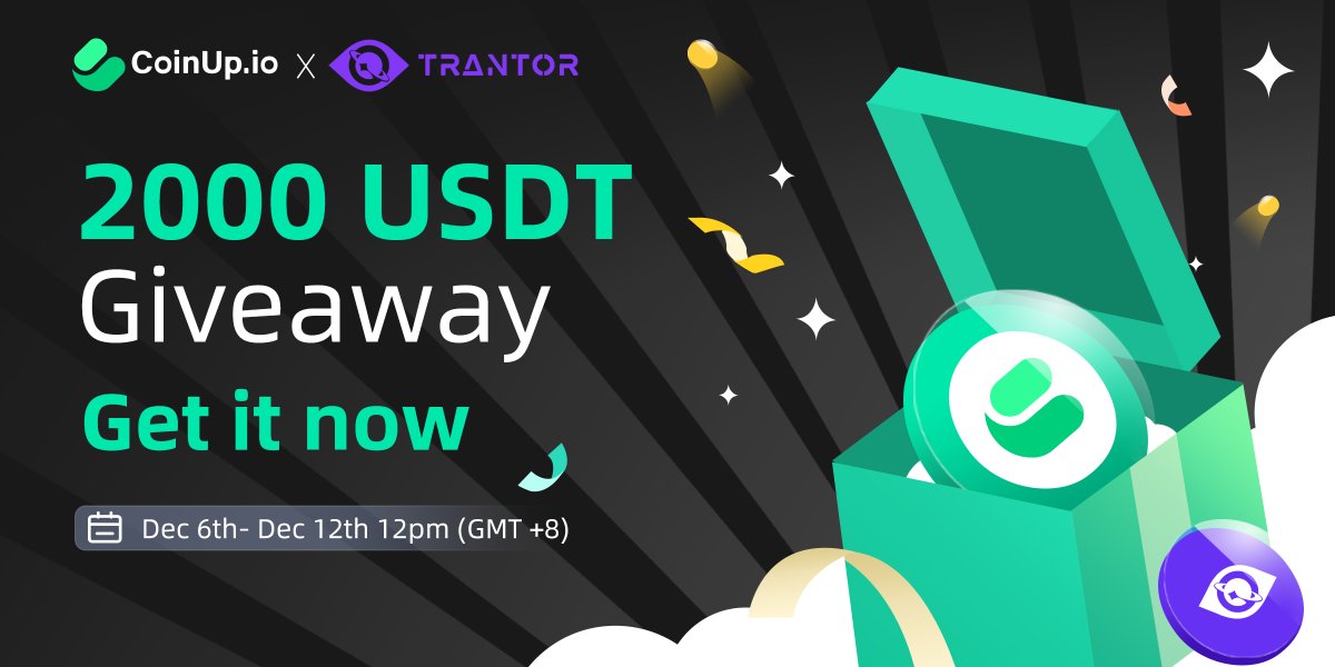 CoinUpOfficials's tweet image. 🚀We updated the event in @TrantorDAO . The powerful community needs your participation！  

🎁Share 2,000 USDT 

▶️trantor.xyz/campaign/51281…

#CoinUp #Crypto #Giveaways #partnership