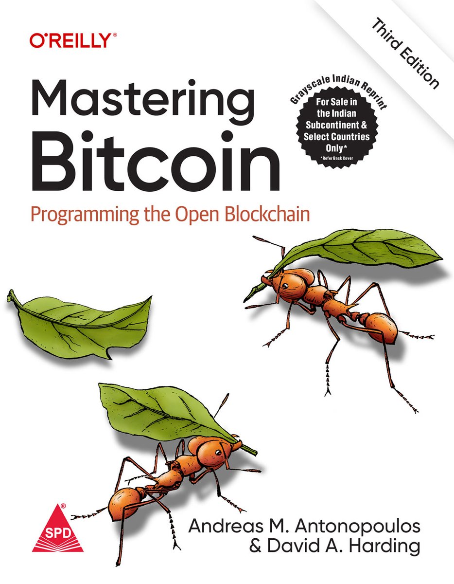 Mastering Bitcoin by @andreas_m6961 (Author) @shroffpub & @OReillyMedia (Publishers) Buy from Computer bookshop using this link: tinyurl.com/mr3kbvkr #security #privacy #digitalbanking #cryptocurrency #blockchain #web #mastering #programming #systemadministration #books