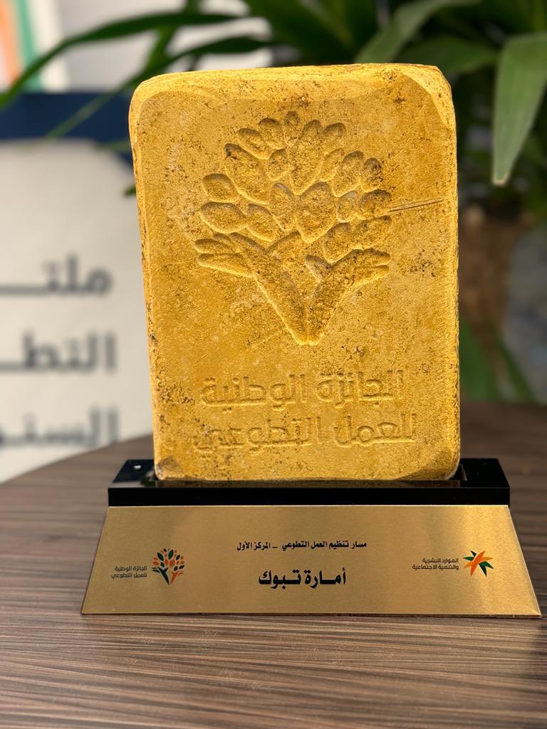 TabukPrincipal's tweet photo. #إمارة_تبوك  تحصل على المركز الاول في #الجائزة_الوطنية_للتطوع بمسار تنظيم العمل التطوعي ( فئة الجهات الحكومية ) لعام ٢٠٢٣
@Moisaudiarabia
@hrsd_sa https://t.co/jqeZjHzgjK