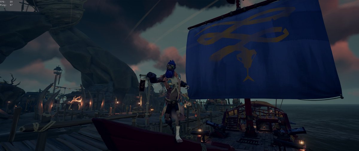 RexBasher's tweet photo. woo hoo.. got my Serpent's Lie Sails.  Thanks @procedural_ttv #SeaOfThieves https://t.co/E7sDG6ZANk