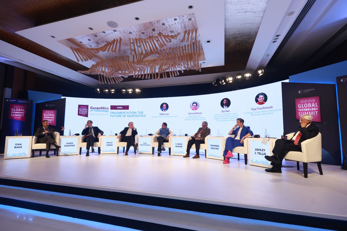 overseas_bjp's tweet image. Yesterday, Dr. @Vijai63 participated in the panel discussion of @CarnegieIndia Global Technology Summit 2023 on the topic “Fragmentation: The Future of Geopolitics” alongwith Mr. Ashley J. Telis 
@MohanCRaja @AusHCIndia  @danbbaer @jamescrabtree @_JohannaWeaver
#GlobalTechSummit